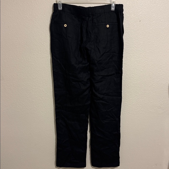 Quince Men's 100% European Linen Black Pants - Picture 7 of 7